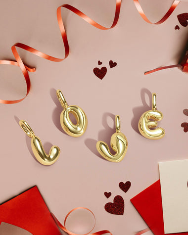 Gold Letter Charm