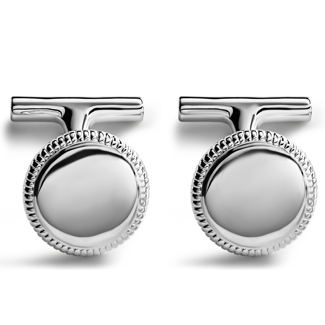 COIN EDGE CUFFLINKS | Sterling Silver