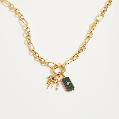 Gold Star Tag Charm