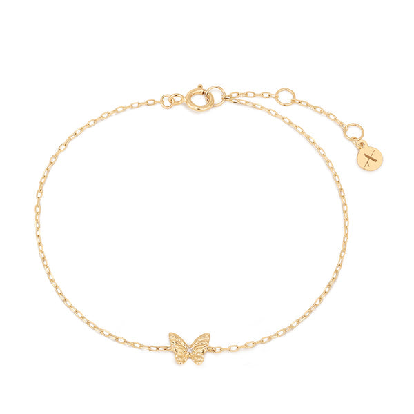 FABLE | Lab Grown Diamond Accent Butterfly Bracelet