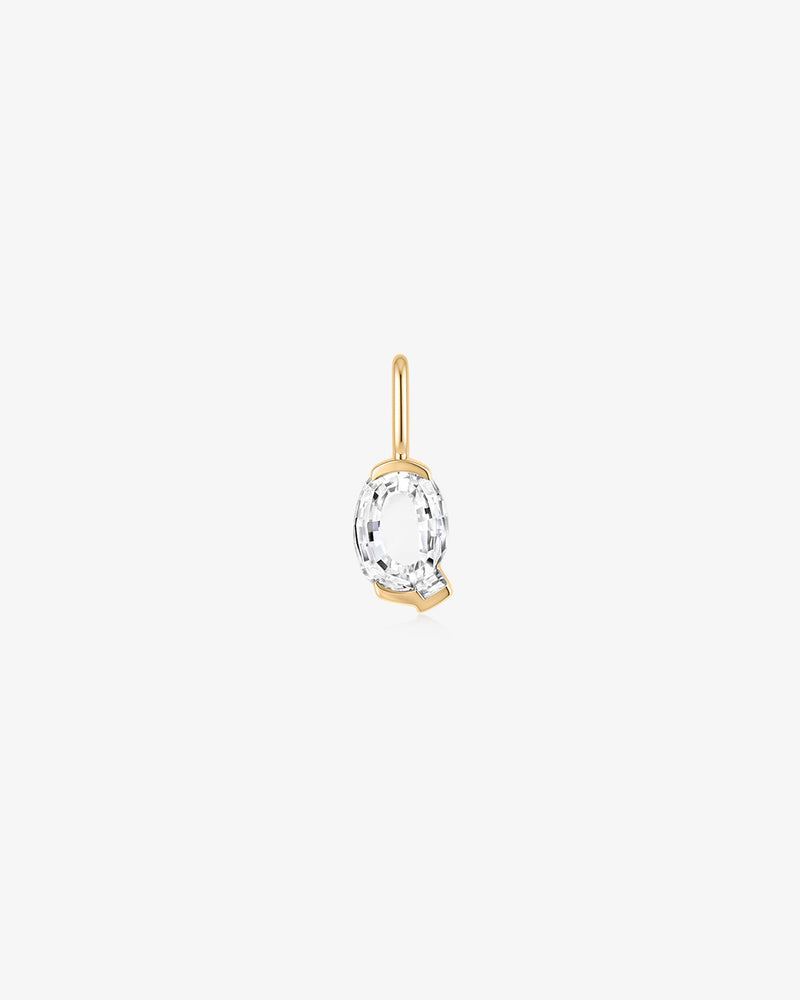 Letter Lab Grown Diamond Necklace Charm