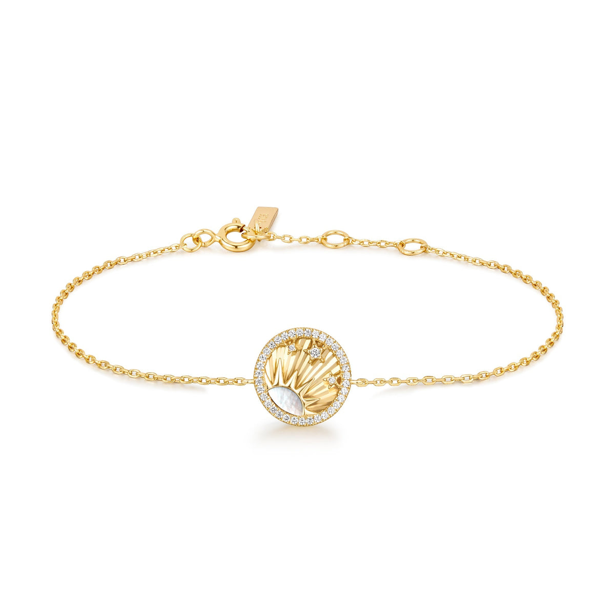 Gold Shiny Sun Stars Bracelet
