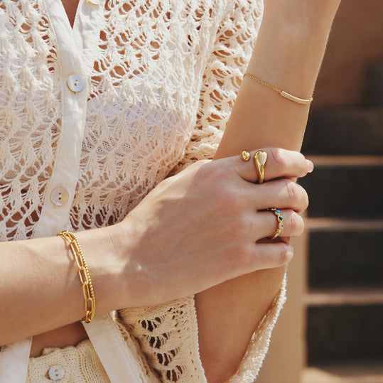 Gold Beaded Bracelet