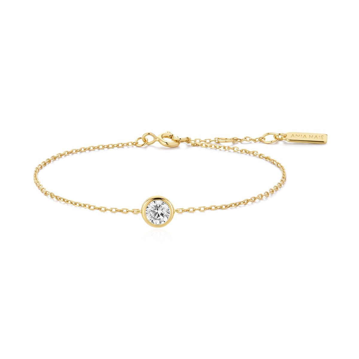 Gold Just You Solitaire Bracelet
