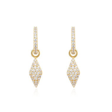 Gold Pavé Sparkle Huggies
