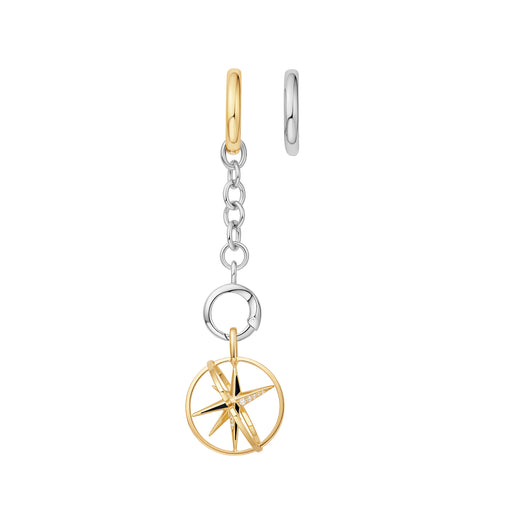 Gold Star Circle Charm