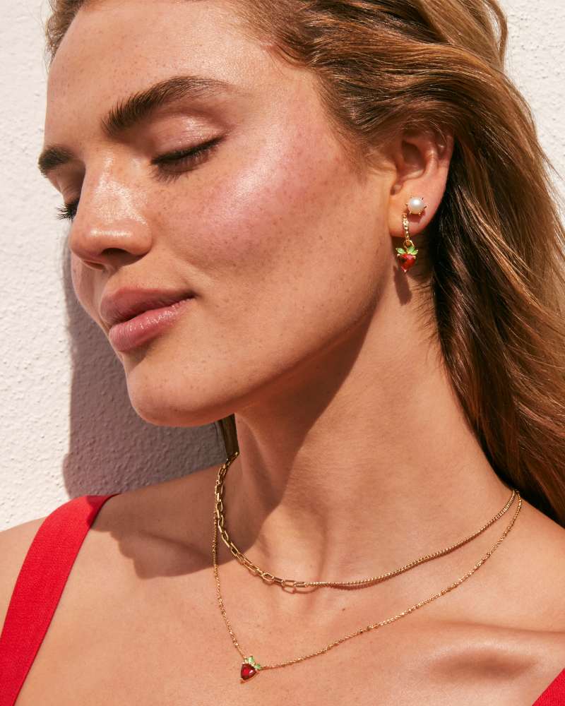 Ashton Gold Pearl Stud Earrings