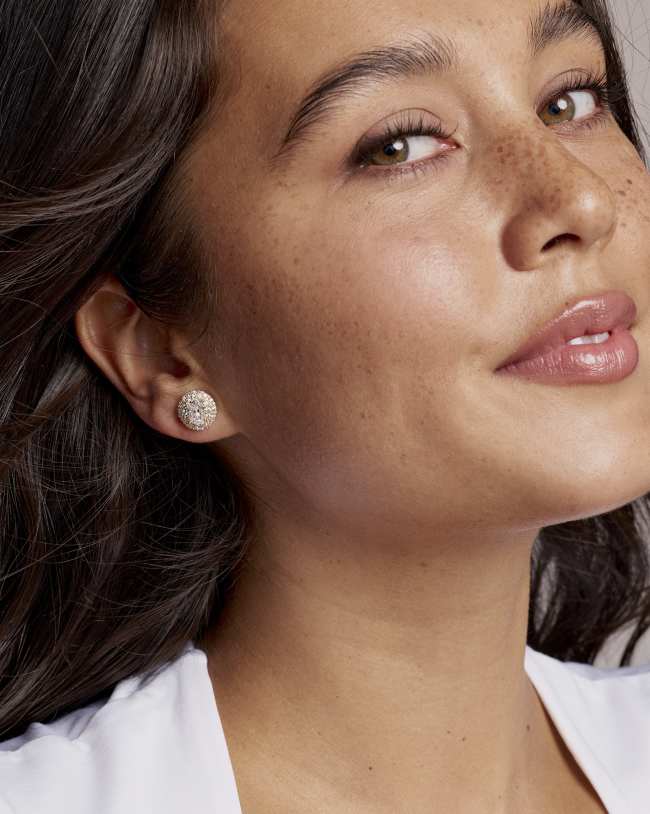 Bella Gold Stud Earrings