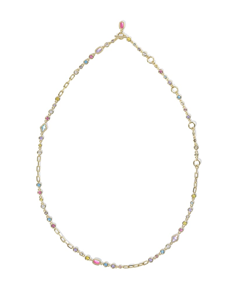 Mini Elisa and Abbie Gold Strand Necklace
