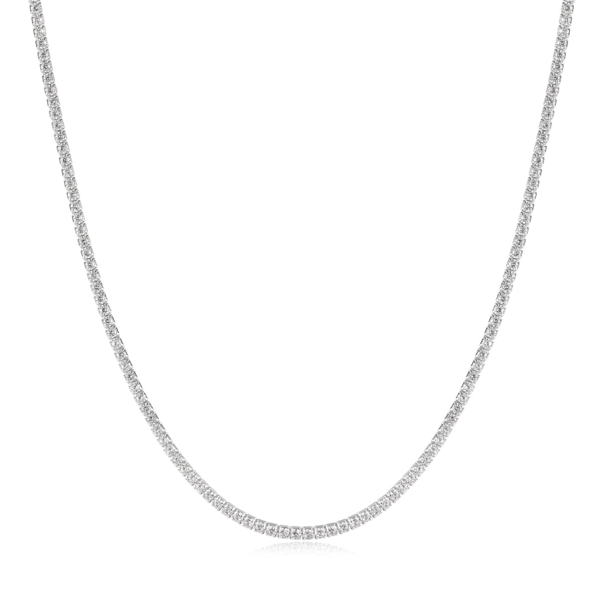 Silver Pav¨¦ Necklace