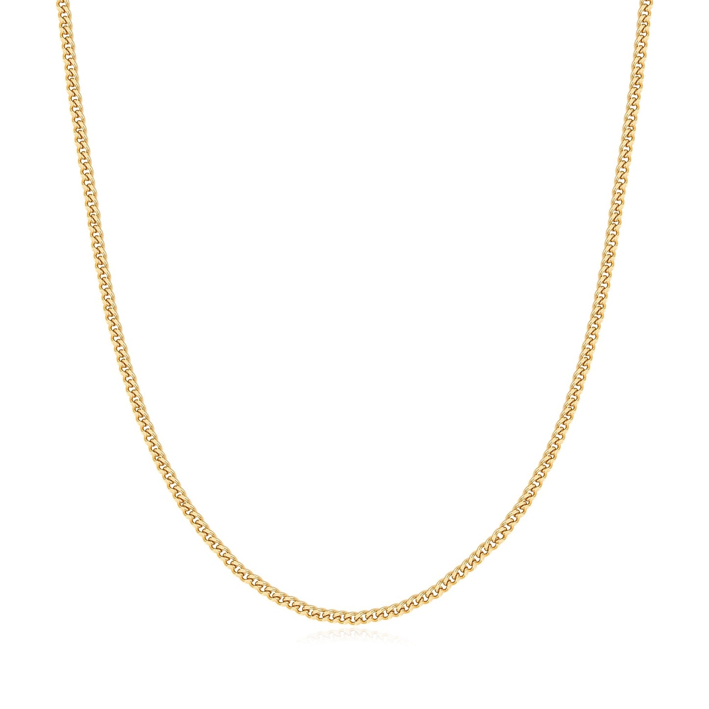 Gold Shiny Curb Necklace