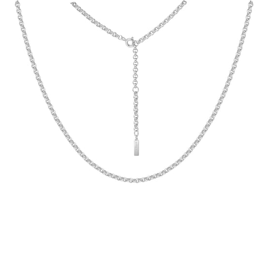 Silver Rolo Chain Necklace