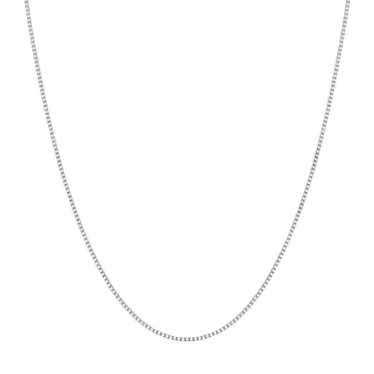 Silver Box Chain Necklace