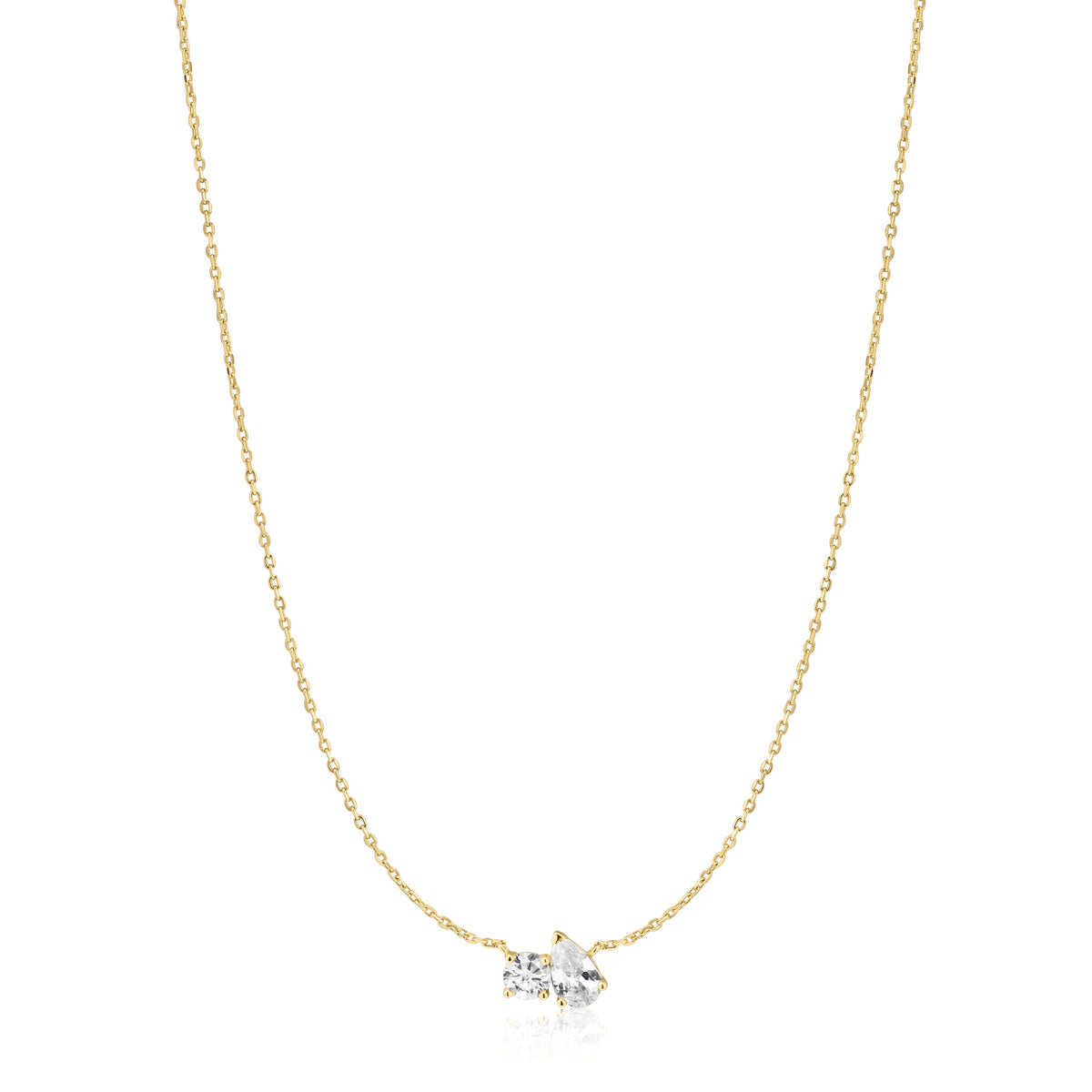 Gold Toi & Moi Necklace