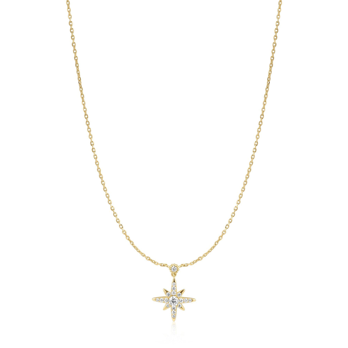 Gold Sparkling Nova Star Necklace