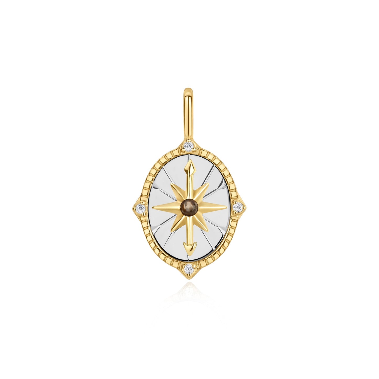 Two Tone Star Disc Charm