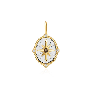 Two Tone Star Disc Charm