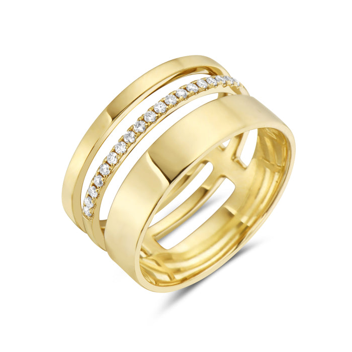 14kt Yellow Gold Diamond Ring