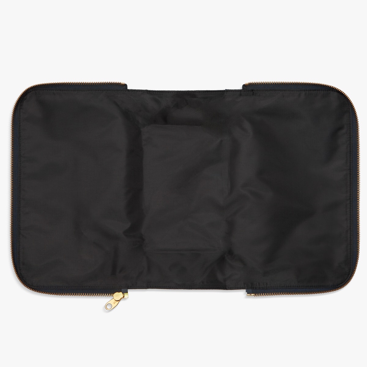 LARGE FOLD OUT COSMETIC CASE | Denim