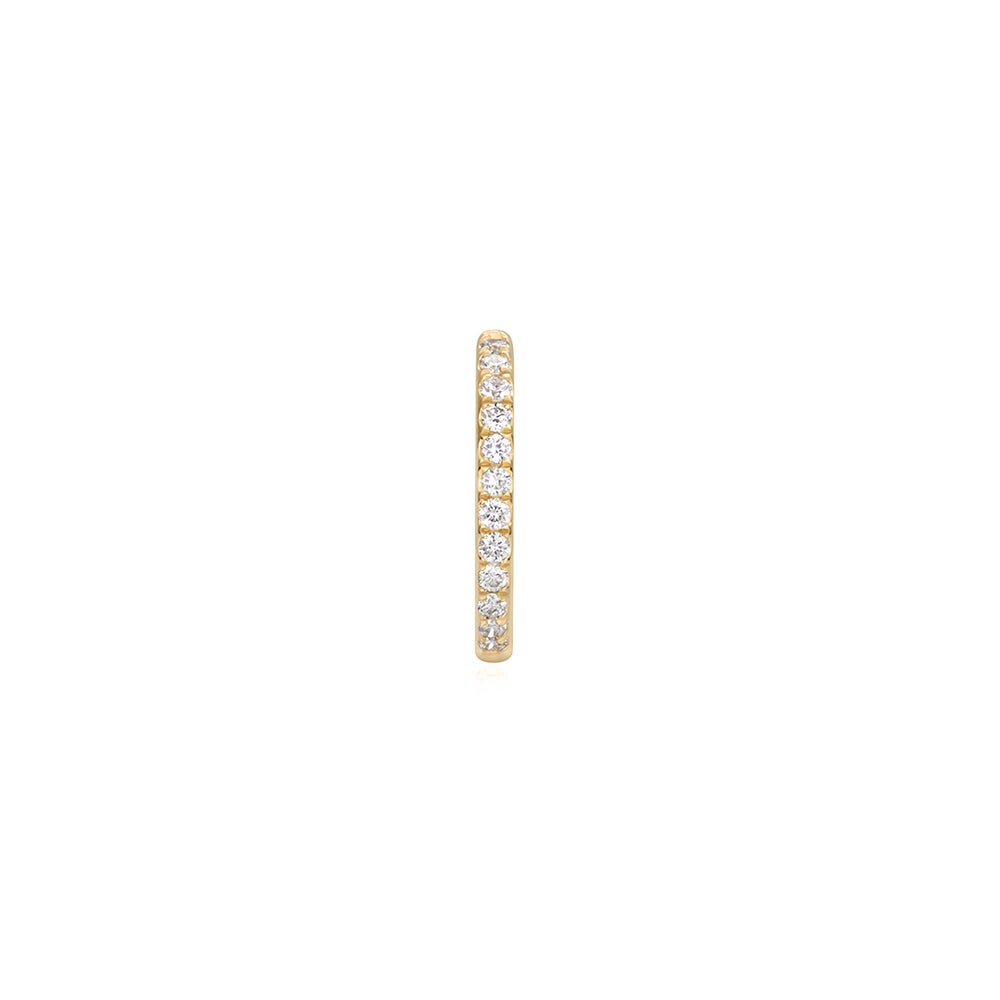 IMAN | Lab-Grown Diamond Paperclip Huggie Hoop