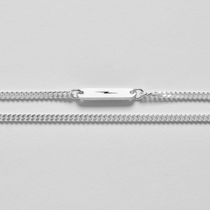 SIMPLE CURB CHAIN NECKLACE | Sterling Silver