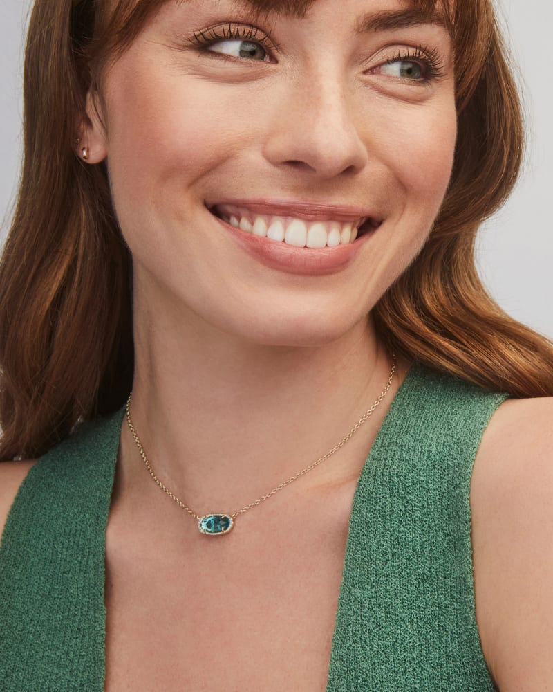 Elisa Pendant Necklace in London Blue