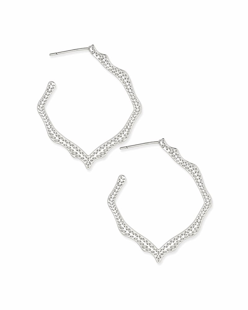 Miku Hoop Earrings in Silver