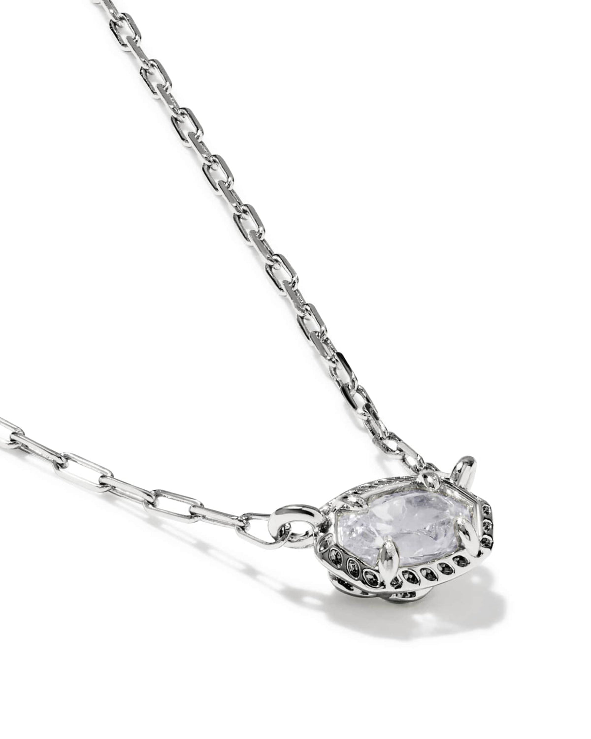 Mini Elisa Luxe Silver Pendant Necklace