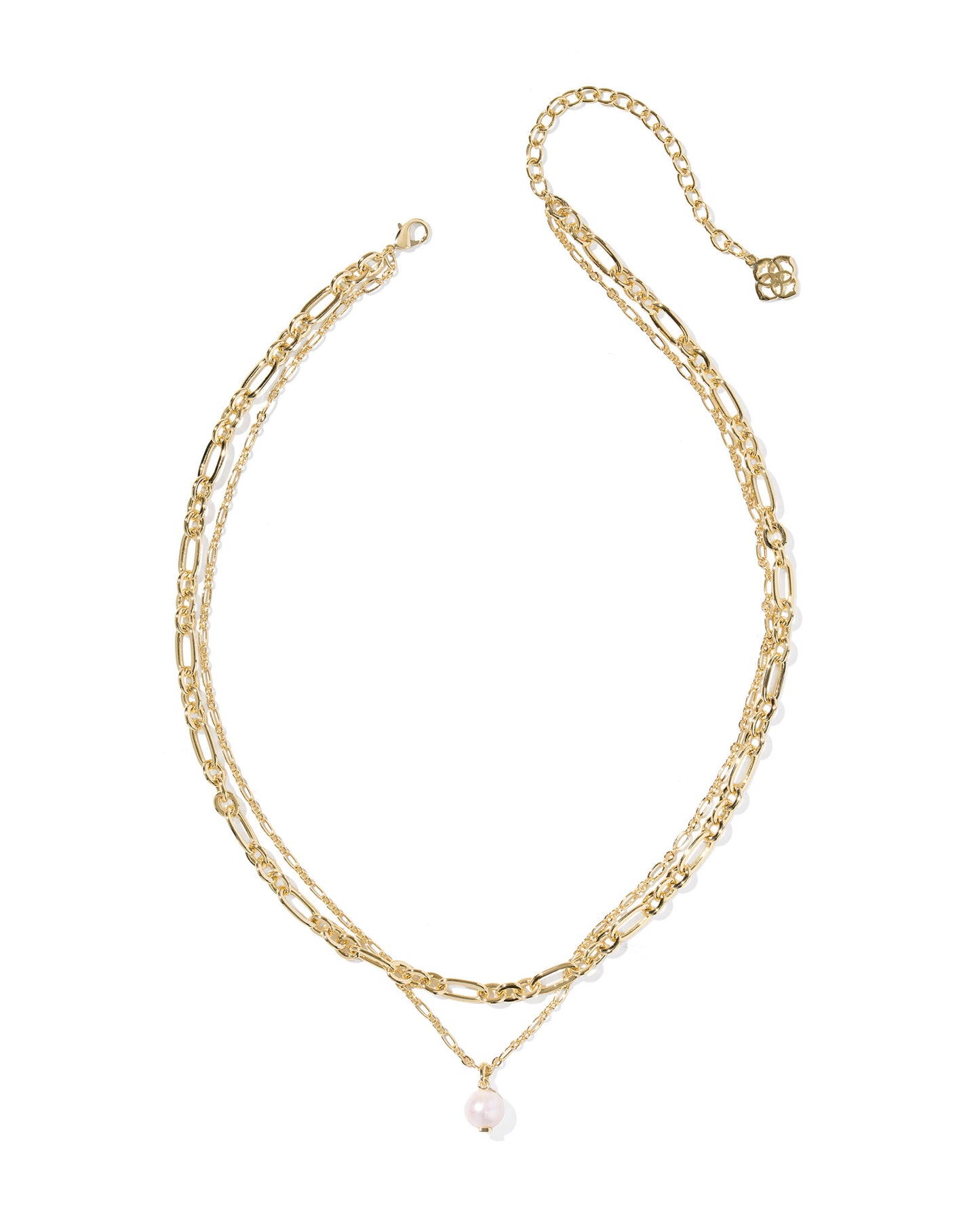 Ashton Gold Multi Strand Necklace in Freshwater Cultured Pearl
