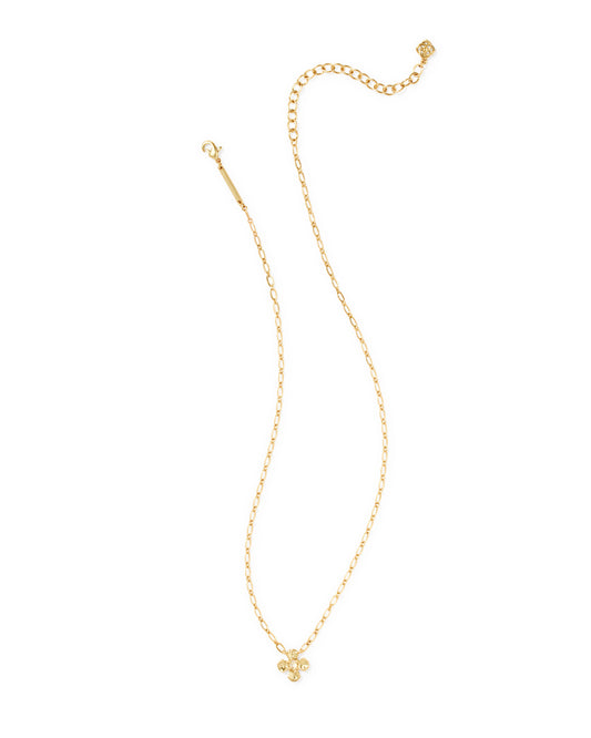 Leanne Gold Short Pendant Necklace in Natural Mother of Pearl