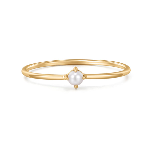 FANTASIA | White Pearl Stacker Ring