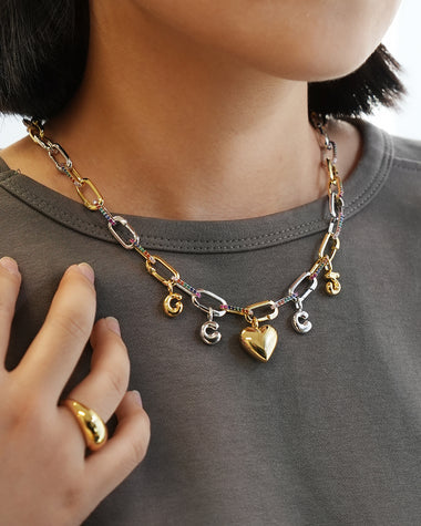 Gold Letter Charm