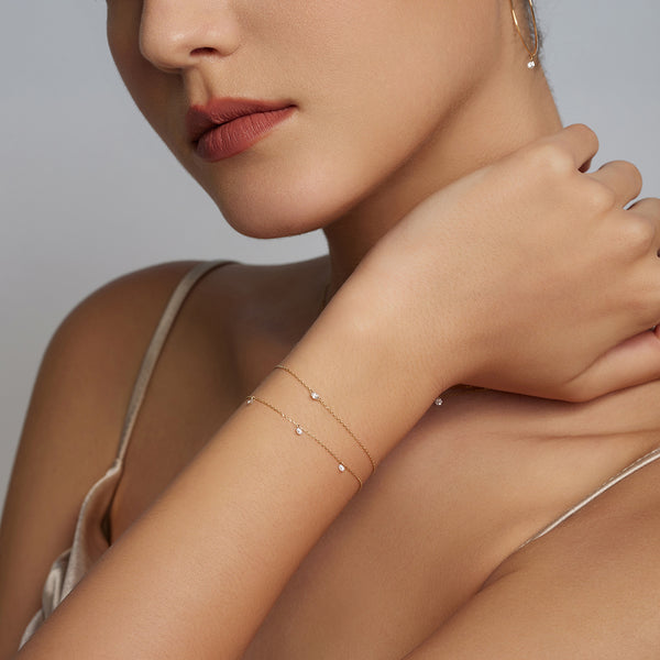 RELEVE | Single Suspended Diamond Bracelet
