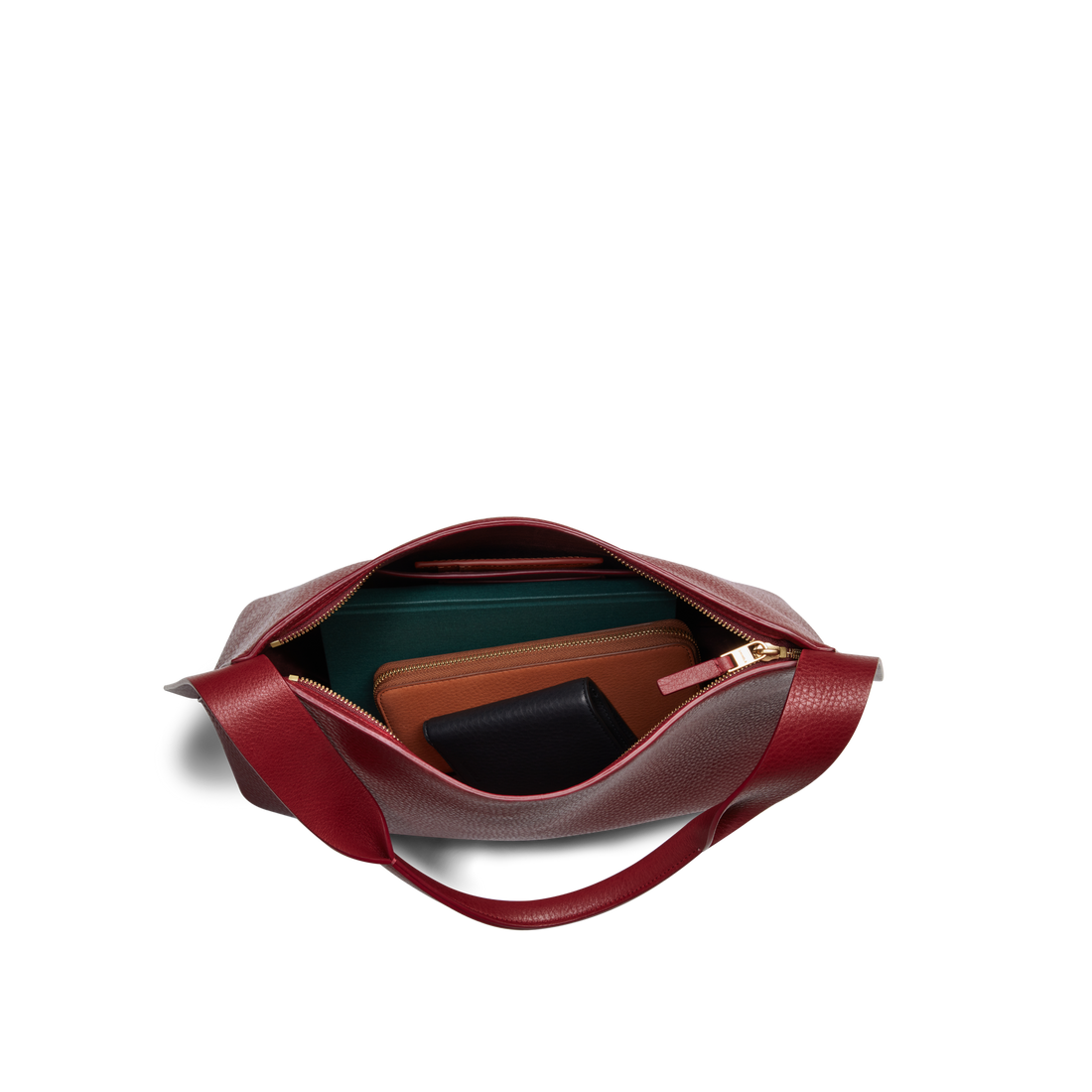 MEDIUM DERBY SHOULDER BAG | Ruby