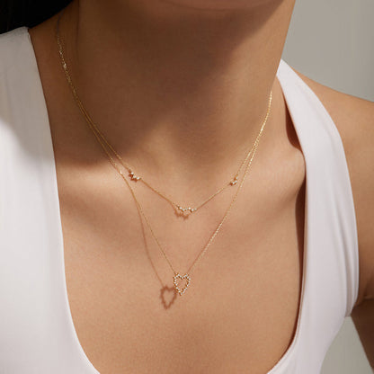 SAYLOR | Lab-Grown Diamond Heart Necklace