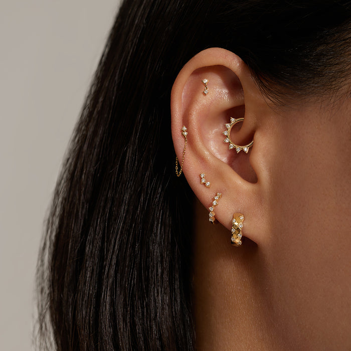 PAISLEY | Lab-Grown Diamond Drop Chain Single Earring