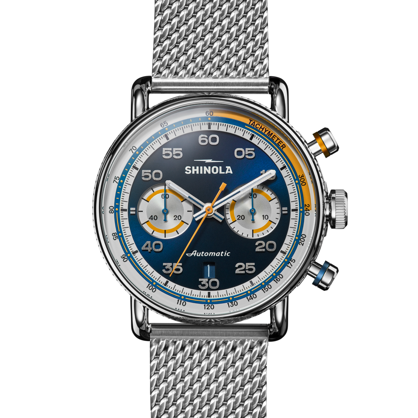 THE CANFIELD SPEEDWAY OPEN ROAD AUTOMATIC CHRONOGRAPH WATCH | Blue