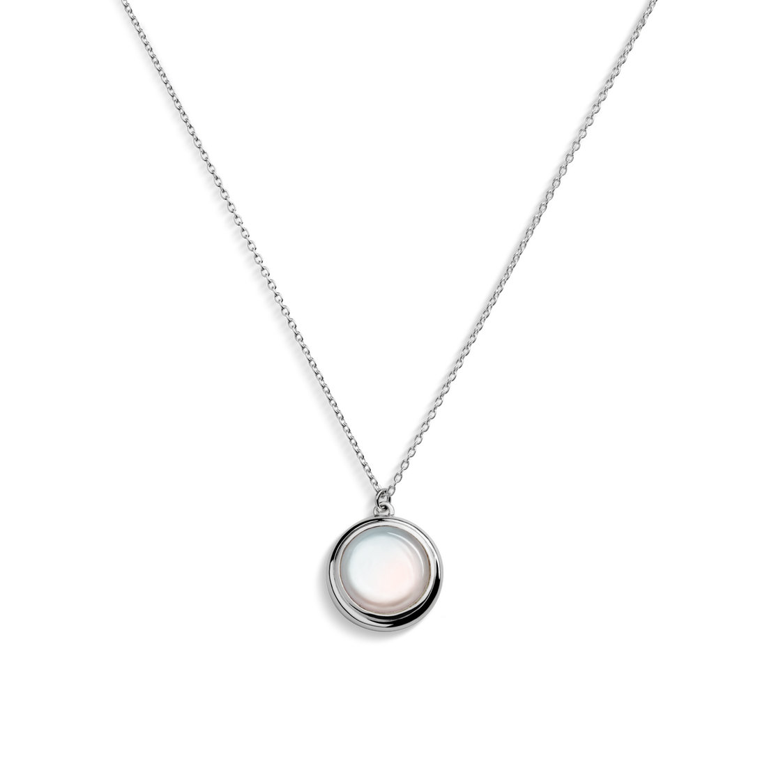 HEIRLOOM MOTHER OF PEARL PENDANT NECKLACE | Sterling Silver