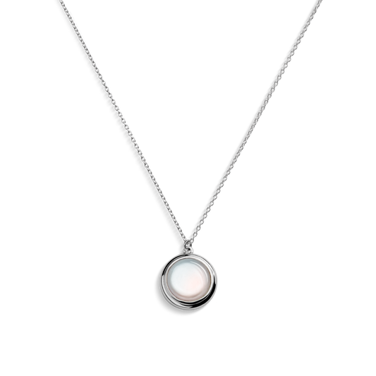 HEIRLOOM MOTHER OF PEARL PENDANT NECKLACE | Sterling Silver