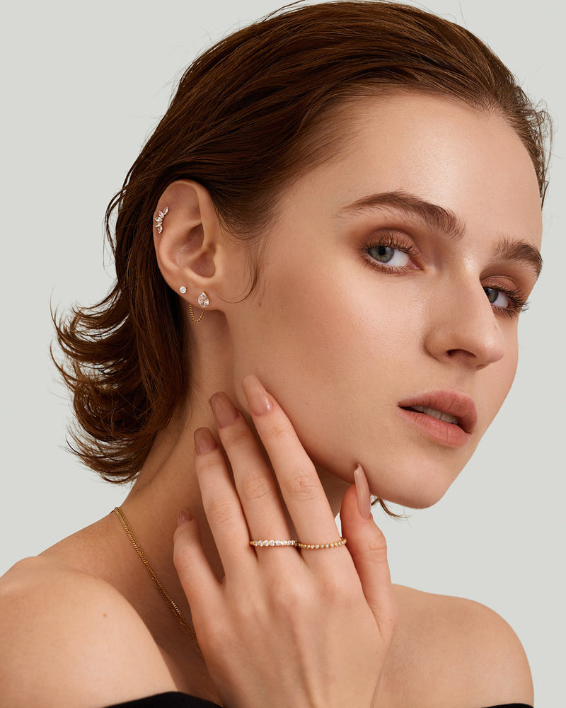 SEREN | Solitaire Lab Grown Diamond Flatback Stud