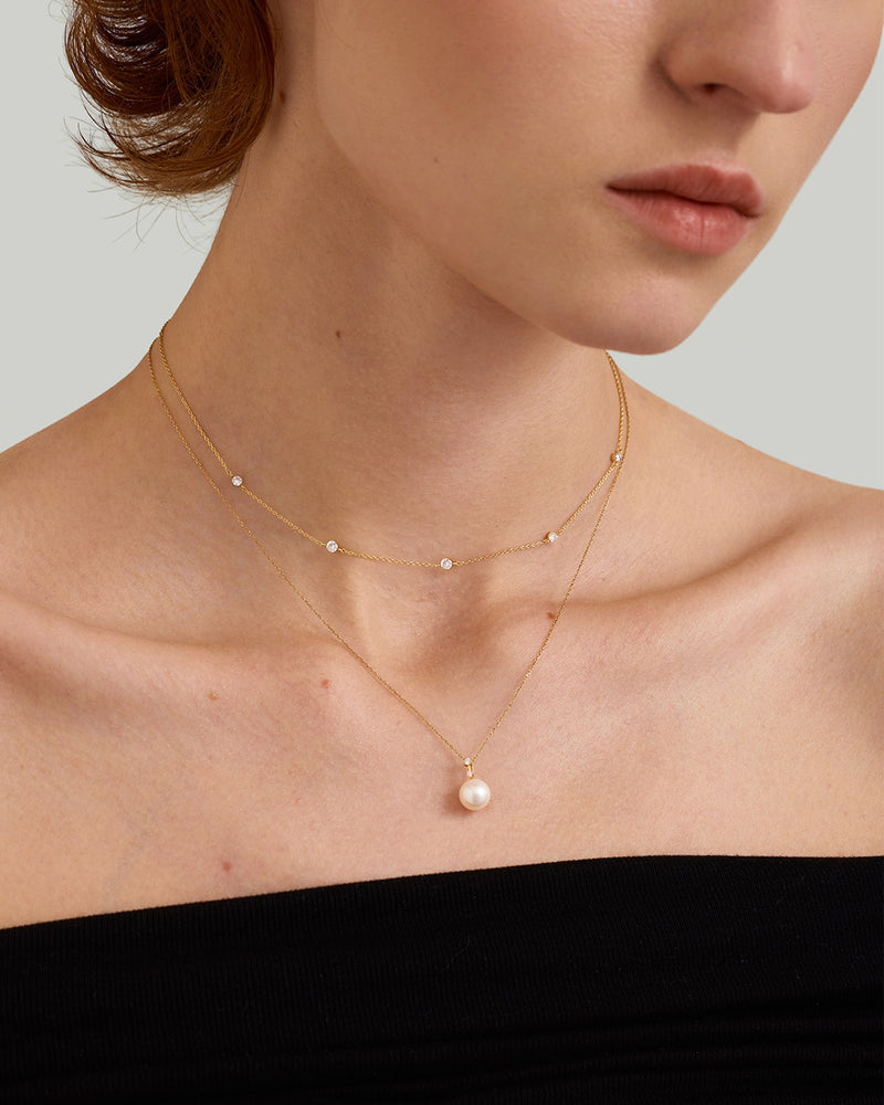 Lab Grown Diamond Station Necklace