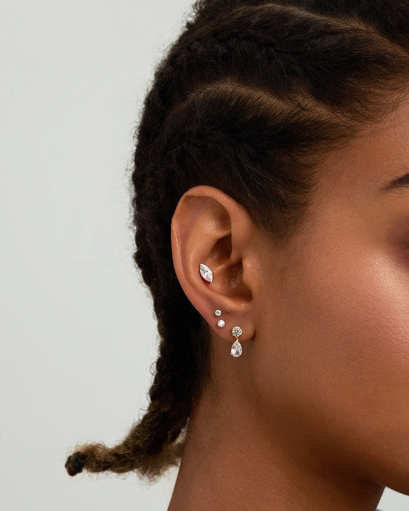 SEREN | Solitaire Lab Grown Diamond Flatback Stud