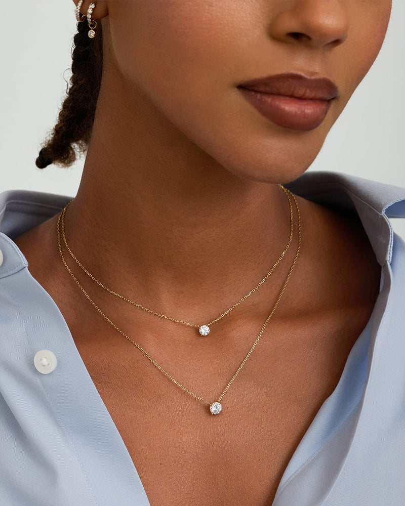 Solitaire Lab Grown Diamond Necklace
