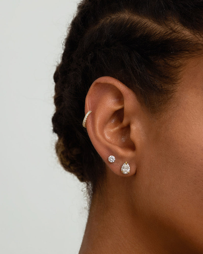 SEREN | Solitaire Lab Grown Diamond Flatback Stud