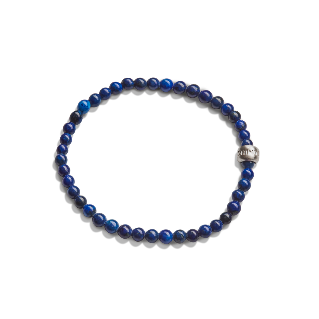 4MM BEADED LAPIS BRACELET | .925 Sterling Silver