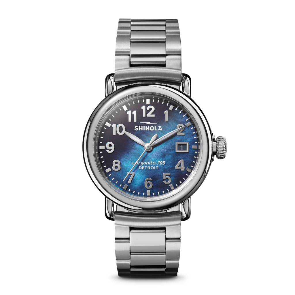 THE RUNWELL 36MM | Blue Mother of Pearl