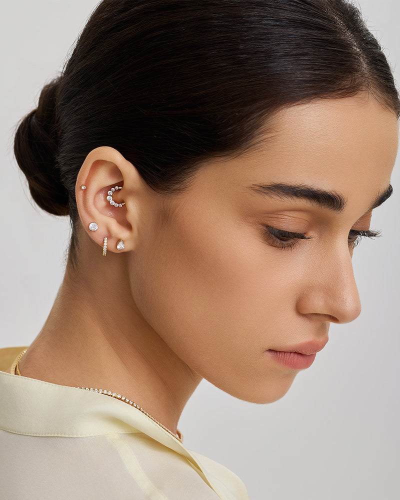 Lab Grown Diamond Clicker Hoop