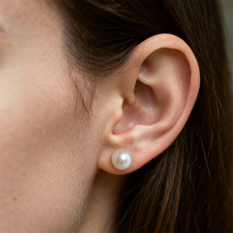 LUNARA | 7.5-8MM Pearl Single Stud Earring