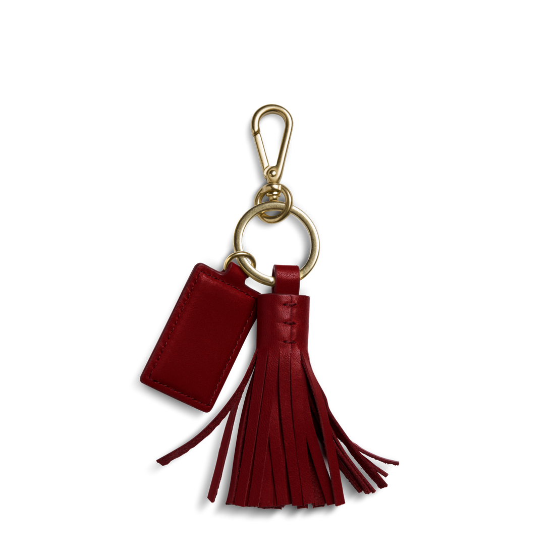 LEATHER TASSEL KEYCHAIN | Natural Leather