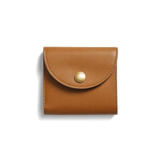 BIRDY SMALL SNAP WALLET | Tan